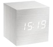 Gingko Cube Click Clock Wit