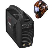 Stamos Germany Elektroden lasapparaat – 250 A – 230 V IGBT + Lashelm – Firestarter 500 – ADVANCED SERIES