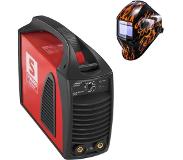 Stamos Germany Elektroden lasapparaat – 200 A – 230 V IGBT + Lashelm – Firestarter 500 – ADVANCED SERIES