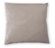 Premium 2x Premium Flanel Kussenslopen Taupe | 80x80 | Handig Met Een Rits | Extra Warm En Zacht