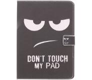 Smartphonehoesjes.nl Design Softcase Bookcase voor iPad Air - Don't Touch