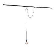 QAZQA Hanglamp met rail ophanging zwart - Cavalux
