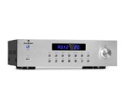 Auna AV2-CD850BT 4-zone stereo-versterker 5 x 80W RMS bluetooth USB FM zilver