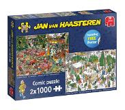 Jumbo Jan Van Haasteren Puzzel Kerstcadeautjes - 2 X 1000 Stukjes
