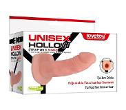 Lovetoy Unisex strap-on voorbind dildo met harnas - 16,5 cm
