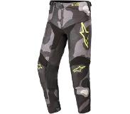 Alpinestars Youth Racer Tactical Gray Camo Yellow Fluo Motorcycle Pants 22