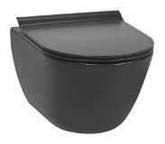 Ben Segno hangtoilet met toiletbril compact Xtra glaze+ Free flush mat zwart