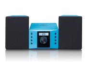 Lenco MC-013 - Stereo set met CD speler, AUX en stickersset - Blauw