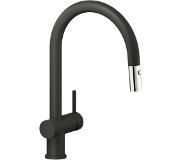 Reginox Flint pull-out keukenkraan black chroom R31667