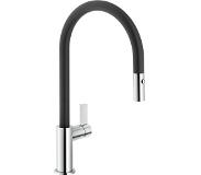 Reginox Japura eenhendel pull-out keukenkraan zwart/chroom R31551
