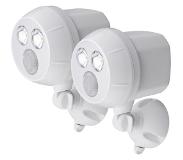 Mr. Beams Beveiligingsverlichting Ultrabright Spotlight Wit 2-pack