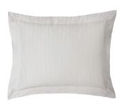 ISleep Satijnstreep Kussensloop - 60x70 cm - Zilver