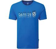 Dare 2b Focalize Grafisch T-Shirt Met Korte Mouwen Voor Heren Helderblauw