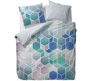 Essenza Hexagon Kussensloop - 60x70 cm - Blue