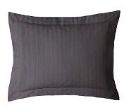 ISleep Satijnstreep Kussensloop - 60x70 cm - Antraciet