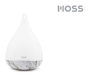 Moss - Luchtbevochtiger/Geurdispenser met LED – Marble raindrop – 235 ml