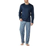 Mey heren pyjama Seaton, blauw gestreept | M