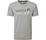 Dare 2b Focalize Grafisch T-Shirt Met Korte Mouwen Voor Heren Lichtgrijs