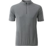 James & nicholson Fusible Systems - Heren James and Nicholson Fietsshirt (Zilver)