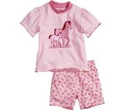 Playshoes pyjama paarden korte mouw roze meisjes