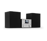 OneConcept Streamo stereoinstallatie met internetradio WLAN DAB+ FM CD-speler BT zilver