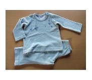 Petit Bateau - Pyjama - Velour - Blauw hartjes - Meisje - 2 jaar 86