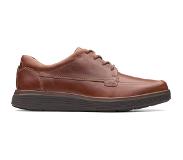 Clarks Veterschoen Clarks Men Un Abode Ease Dark Tan Leather-Schoenmaat 43