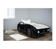 Top Beds Peuterbed Top Beds Racing Car 140x70 Black Inclusief Matras