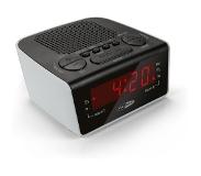 Caliber Wekker Met FM Radio En Dual Alarm - Zwart Wit (HCG015)