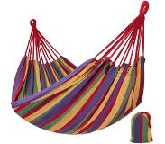 TecTake - Hangmat 210 cm x 150 cm veelkleurig incl. opbergtas 401540
