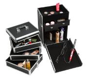 TecTake Nagelstyliste Trolley Nagel Koffer Cosmetica Piloten 400722