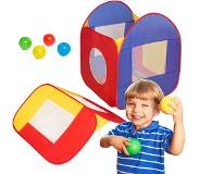TecTake - Kindertent speelhuis speeltent ballenbak 200 ballen 400729