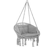 TecTake - Hangstoel Grazia- grijs - 403204