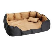 TecTake Hondenbed hondenmand XXL zwart-bruin 400746