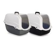 Beeztees Romeo - Kattenbak - Zwart/Wit - 54x33x42 cm