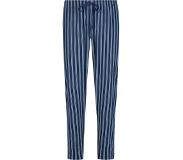 Mey pyjamabroek lang, Cranbourne, blauw met grijs gestreept | M