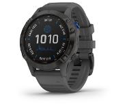 Garmin Fenix 6 Pro Solar GPS Smartwatch, zwart/grijs 2022 Triathlon horloges