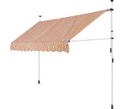 Detex klem luifel geel/blauw 350cm