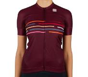 Sportful Fietsshirt Sportful Women Vélodrome Short Sleeve Jersey Red Wine-S