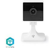 Nedis SmartLife Camera voor Binnen | Wi-Fi | Full HD 1080p | Cloud / MicroSD | Nachtzicht | Android / IOS | Wit