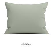 Satin 2x Premium Katoen/Satijn Kussenslopen Grijs | 60x70 | Subtiel Glazend | Zacht En Luxe