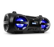 Auna Soundblaster DAB Boombox Bluetooth CD/MP3 speler - USB/AUX DAB+/UKW radio - LED - max. 50W