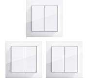 Senic Friends of Hue wandschakelaar wit hoogglans 3-pack