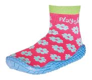 Playshoes zwemsokken meisjes bloemetjes roze/blauw