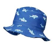 Playshoes - UV-zonnehoed voor jongens - blauw met haaien - maat L (53CM)