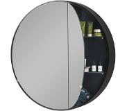 Ben Ingiro ronde spiegelkast Ø90cm Zwart