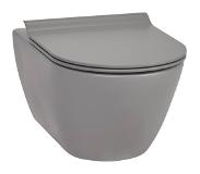 Ben Segno hangtoilet met toiletbril Xtra glaze+ Free flush beton grijs