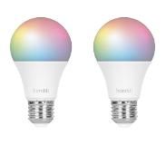 Hombli Smart Bulb E27 dimbaar wit en kleur Duo-pack