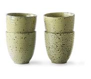HK Living Gradient Ceramics Mok Set van 4
