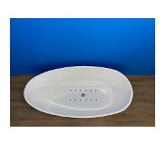 Wiesbaden Ellips vrijstaand bubbelbad met WPv1 systeem 180x90 wit